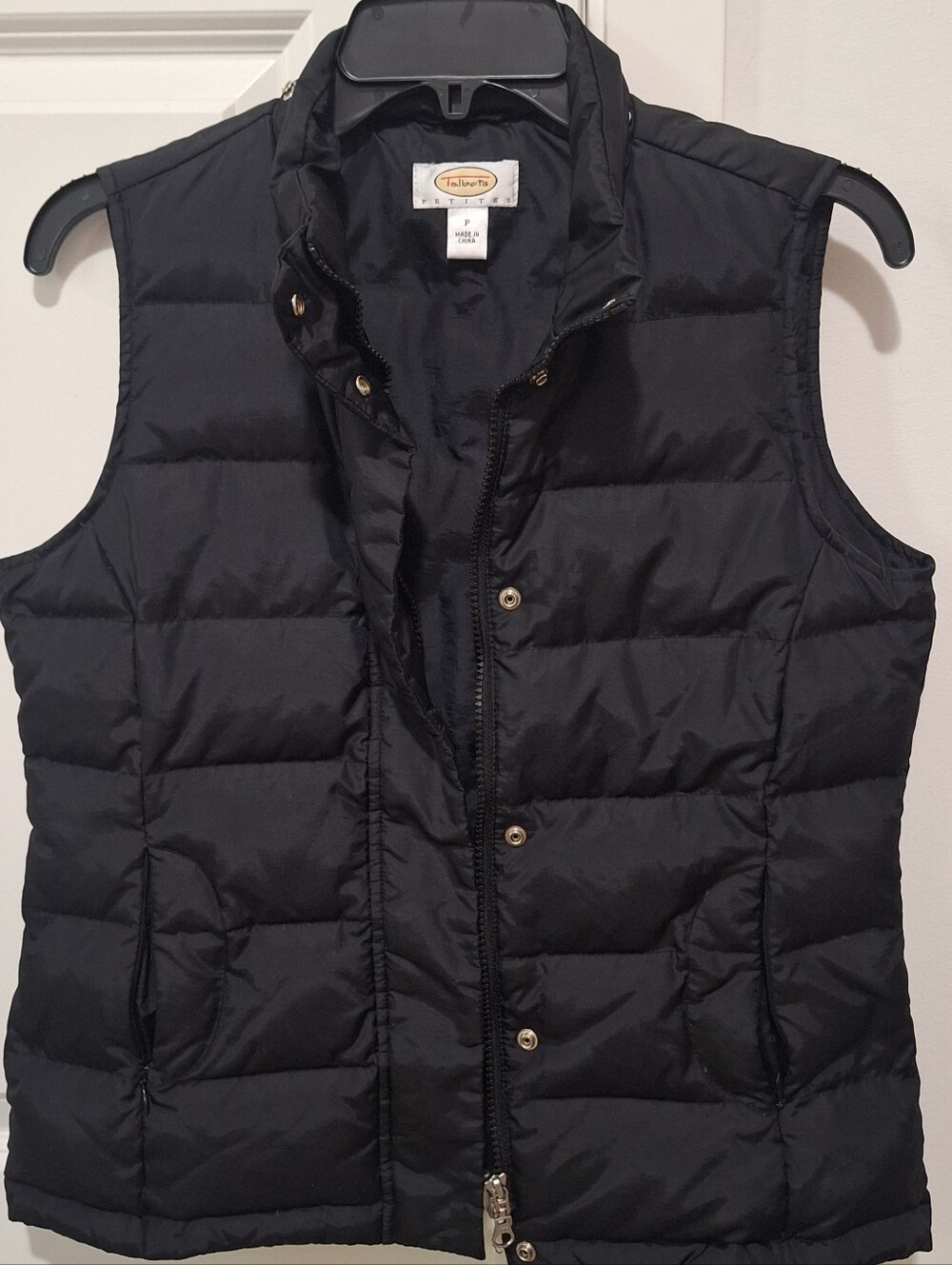 Talbots Women’s Black Quilted Puffer Vest
